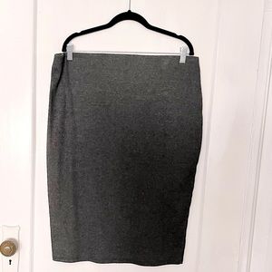 XL Grey Old Navy Ribbed Stretch Skirt